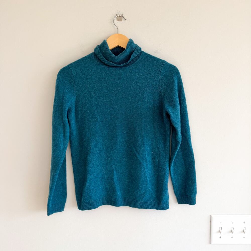 Charter Club Luxury 100% Cashmere Turtleneck Long Sleeve Pullover Sweater M